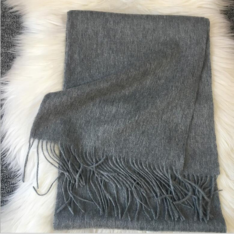 Soft Wool Scarves Gray Women Fashional Pashmina Scarf